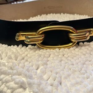 Black and Gold Women's Belt by Calleron